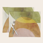 organic shapes boho nature abstract 3 Placemat Gallery Image 1