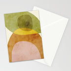 organic shapes boho nature abstract 3 Stationery Card Gallery Image 2