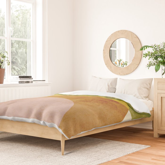 organic shapes boho nature abstract 3 Duvet Cover Gallery Image 2
