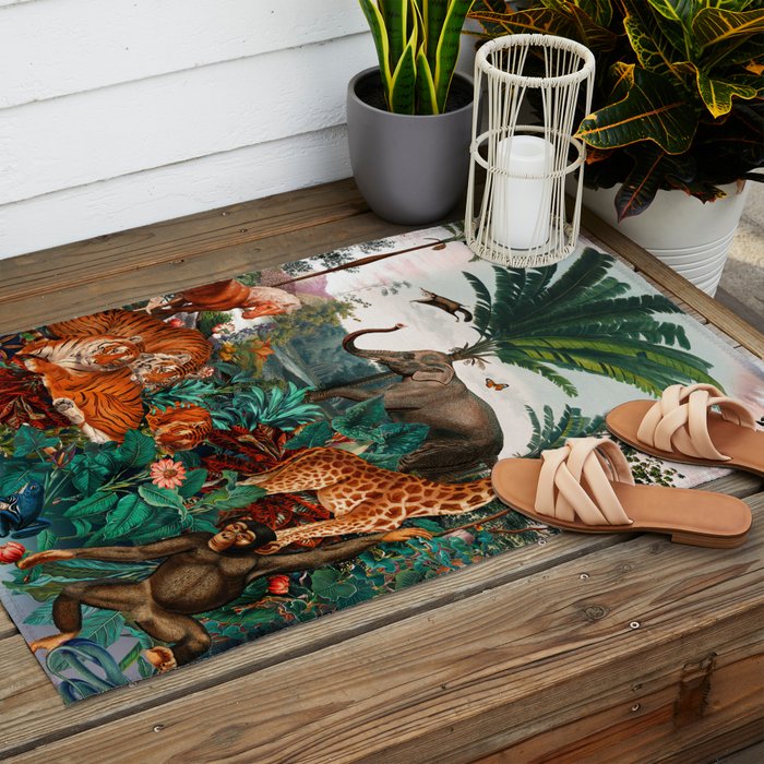 Beautiful Forest II Outdoor Rug Gallery Image 2