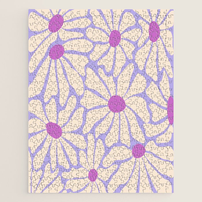 Big Groovy Flower - Purple Jigsaw Puzzle Gallery Image 1