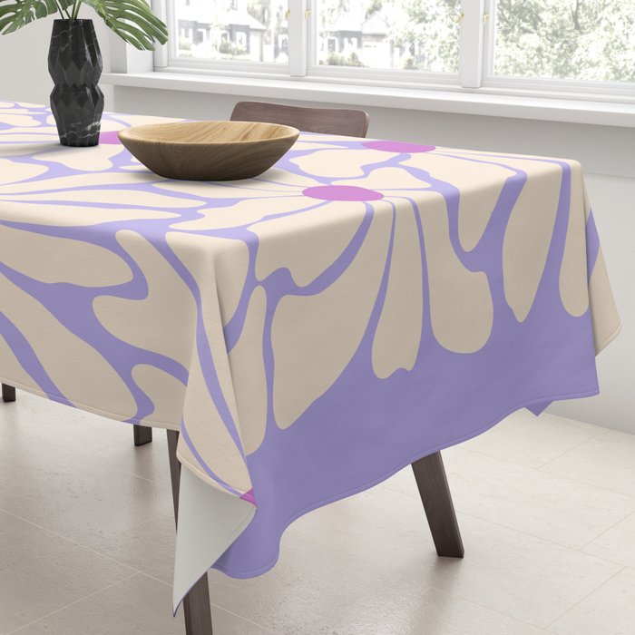 Big Groovy Flower - Purple Tablecloth Gallery Image 3