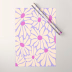 Big Groovy Flower - Purple Wrapping Paper Gallery Image 1