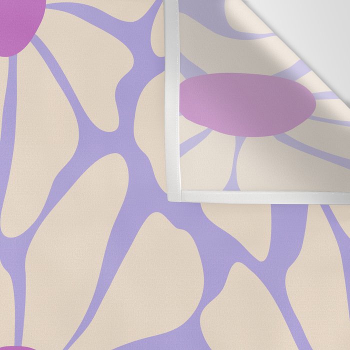 Big Groovy Flower - Purple Wall Tapestry Gallery Image 3