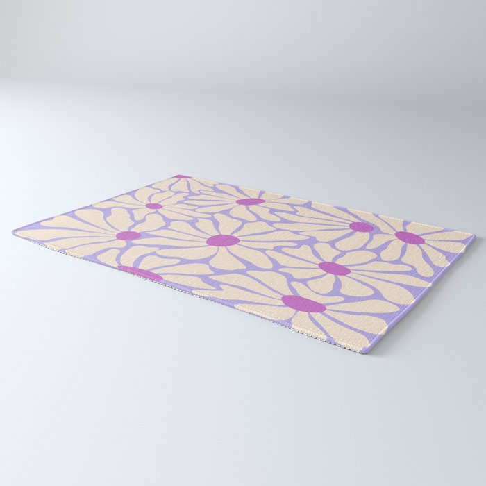 Big Groovy Flower - Purple Rug Gallery Image 3