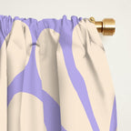 Big Groovy Flower - Purple Window Curtain Gallery Image 2