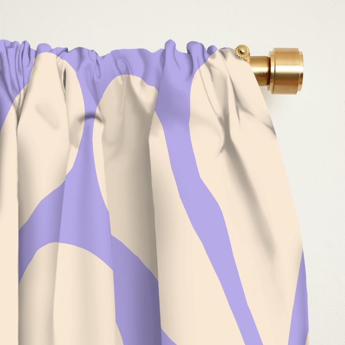 Big Groovy Flower - Purple Window Curtain Gallery Image 2