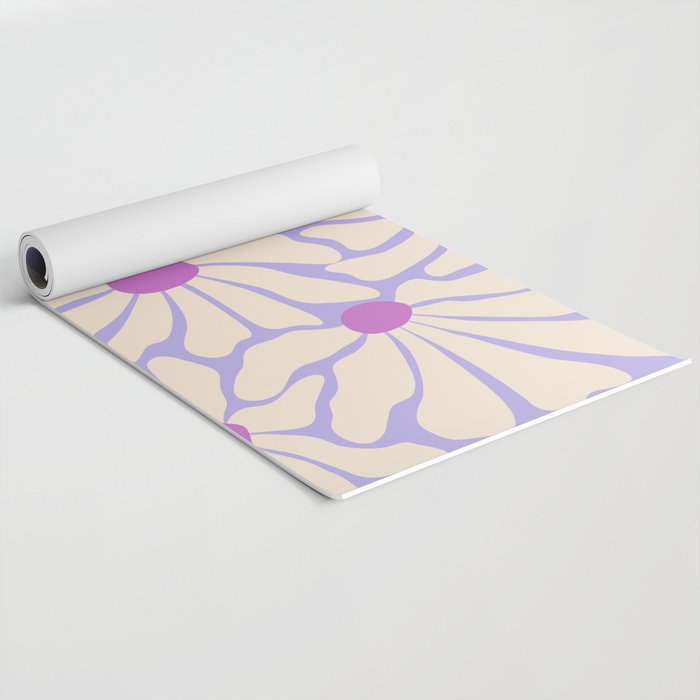 Big Groovy Flower - Purple Yoga Mat Gallery Image 2