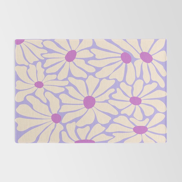 Big Groovy Flower - Purple Rug Gallery Image 2