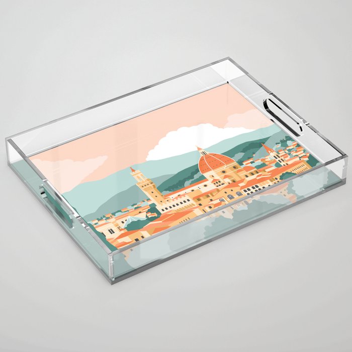 Firenze Italy Acrylic Tray Gallery Image 1