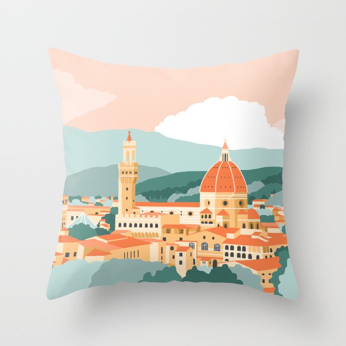 Firenze Italy Throw Pillow Gallery Image 6