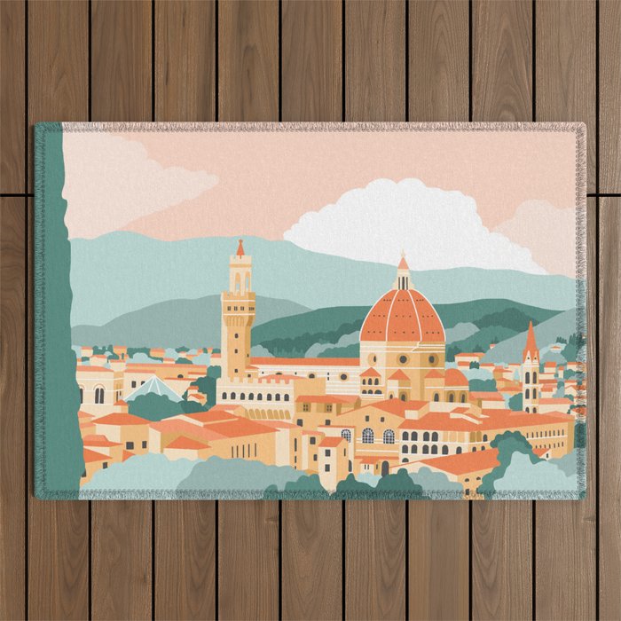Firenze Italy Outdoor Rug Gallery Image 1