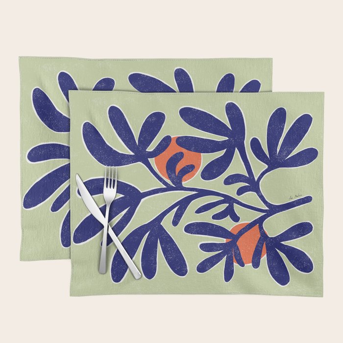 Inspiration Matisse leaves Placemat Gallery Image 1