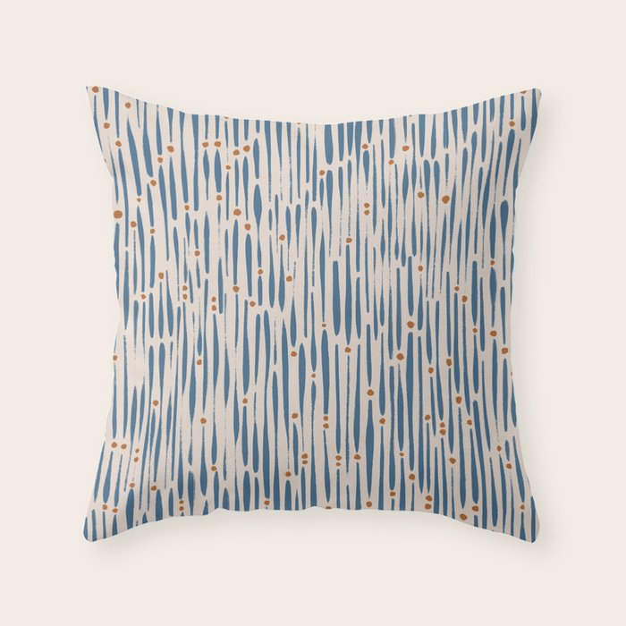 Simple Hand Drawn Pattern #15 Throw Pillow Gallery Image 1