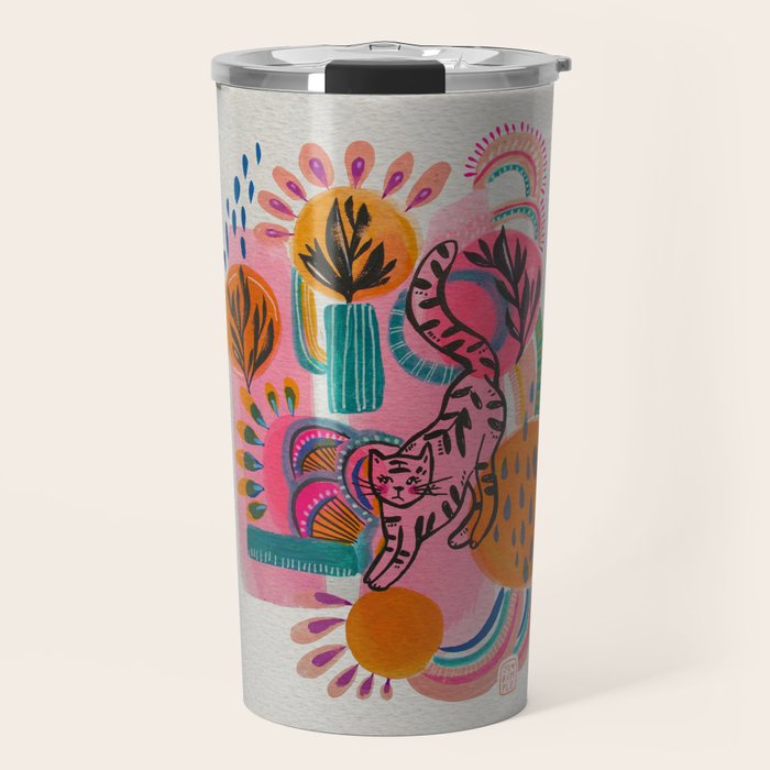 Love cats in the wild Travel Mug Gallery Image 1