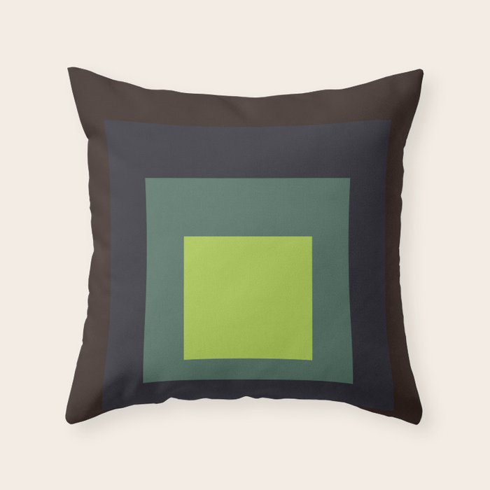 color square 12 Throw Pillow Gallery Image 6