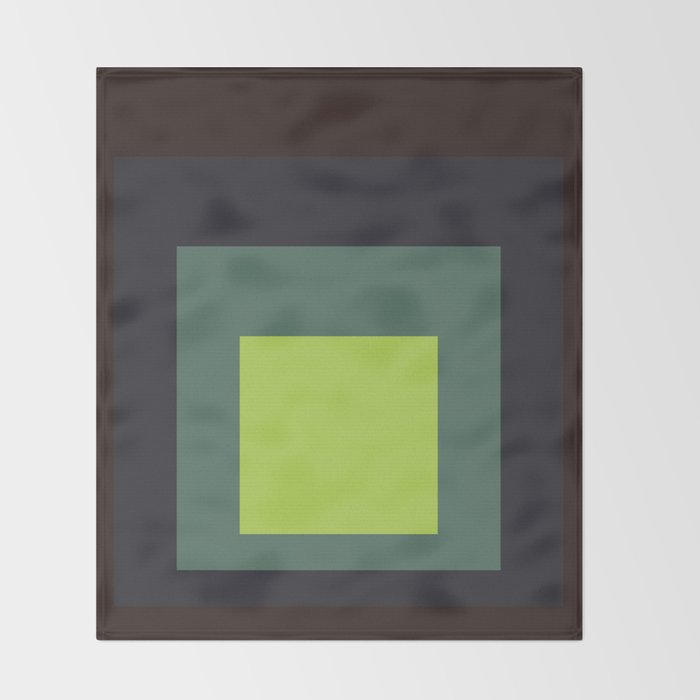 color square 12 Throw Blanket Gallery Image 2