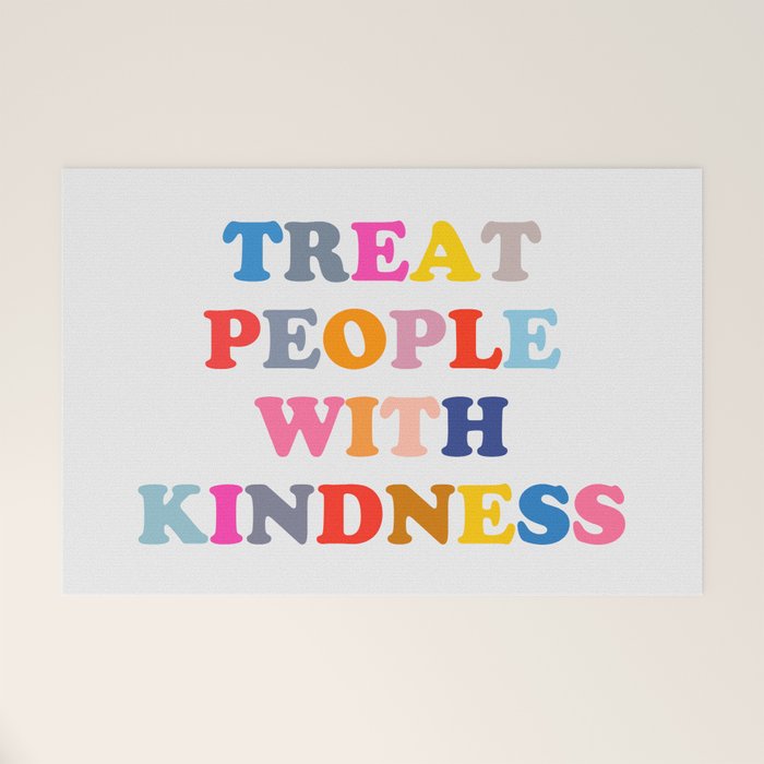 Treat People With Kindness Welcome Mat Gallery Image 1