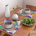 Keep Growing - Tropical plant on peach Placemat Gallery Image 2