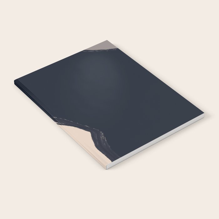 Minimal Abstract Art Black Cat Notebook Gallery Image 1