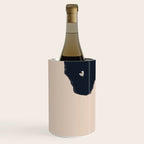Minimal Abstract Art Black Cat Wine Chiller Gallery Image 2