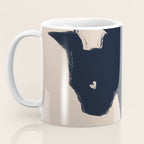 Minimal Abstract Art Black Cat Coffee Mug Gallery Image 3