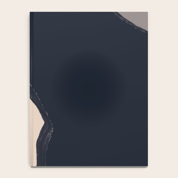 Minimal Abstract Art Black Cat Notebook Gallery Image 4