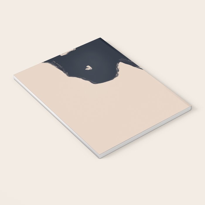 Minimal Abstract Art Black Cat Notebook Gallery Image 3
