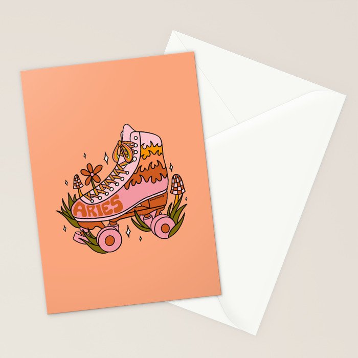 Aries Roller Skate Stationery Card Gallery Image 2