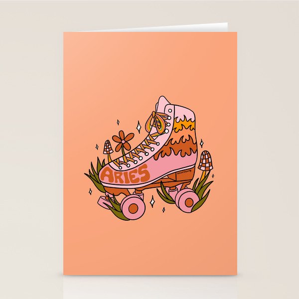 Aries Roller Skate Stationery Card Gallery Image 1