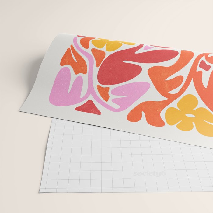 Retro Garden Wrapping Paper Gallery Image 2