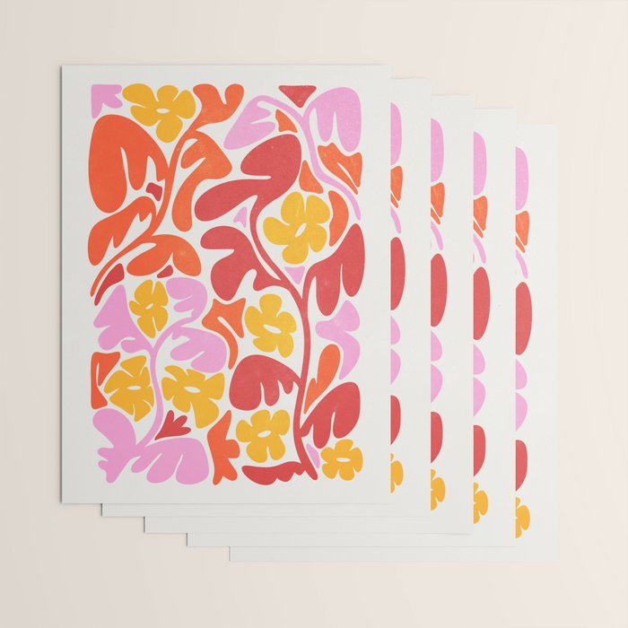 Retro Garden Wrapping Paper Gallery Image 3