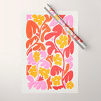 Retro Garden Wrapping Paper Gallery Image 1