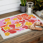 Retro Garden Outdoor Rug Gallery Image 2