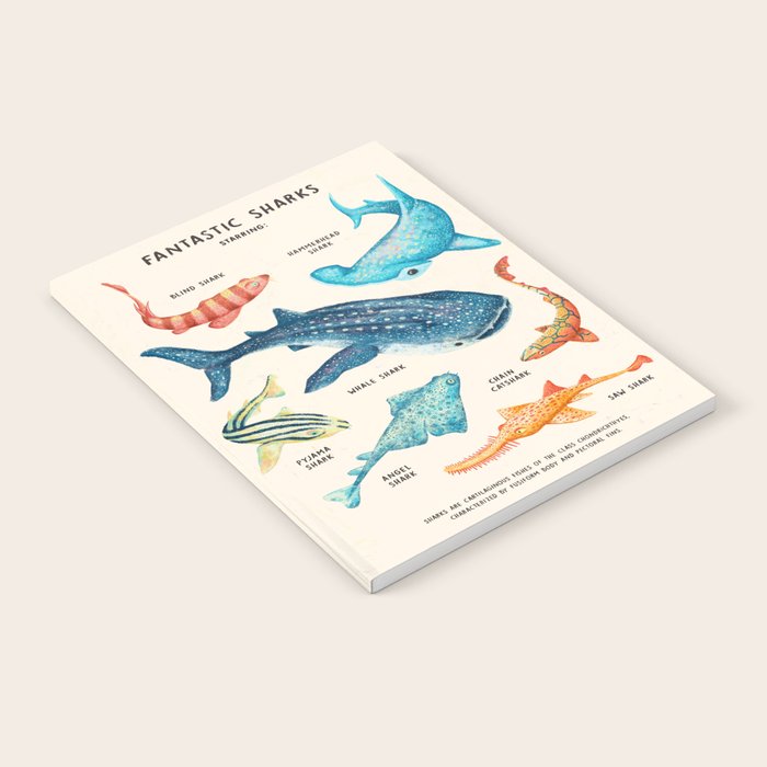 FANTASTIC SHARKS Notebook Gallery Image 2