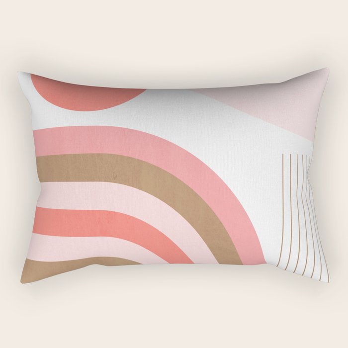 Minimal Geometric Abstraction 89 Rectangular Pillow Gallery Image 2