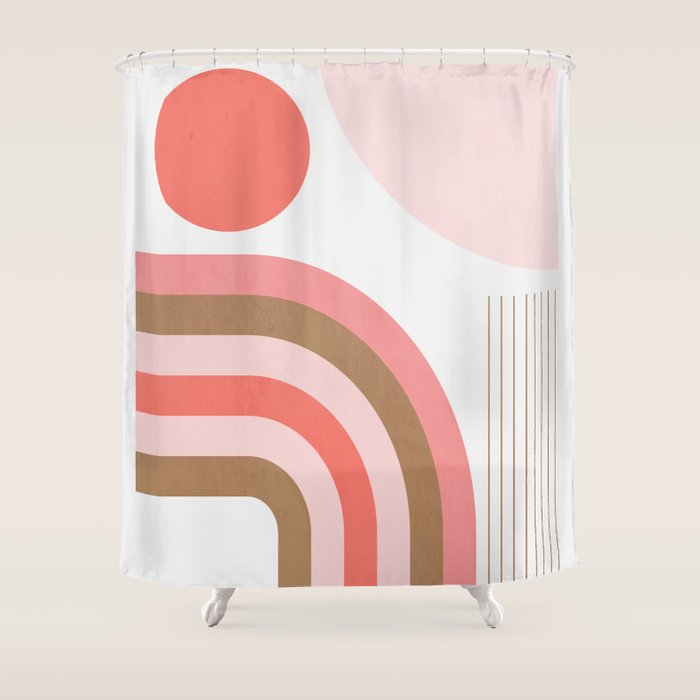Minimal Geometric Abstraction 89 Shower Curtain Gallery Image 1