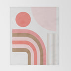 Minimal Geometric Abstraction 89 Throw Blanket Gallery Image 2