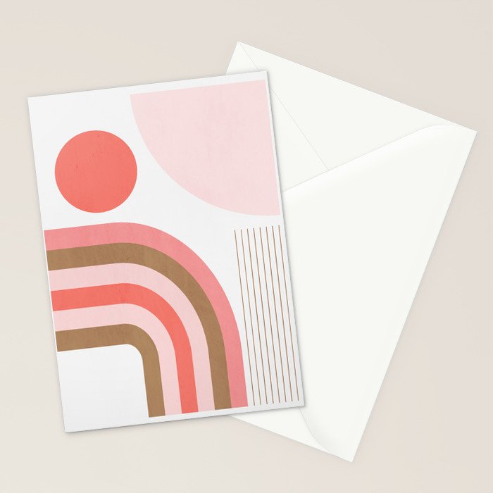 Minimal Geometric Abstraction 89 Stationery Card Gallery Image 2