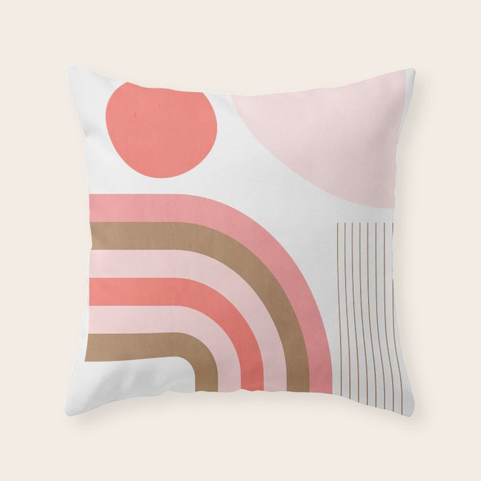 Minimal Geometric Abstraction 89 Throw Pillow Gallery Image 1