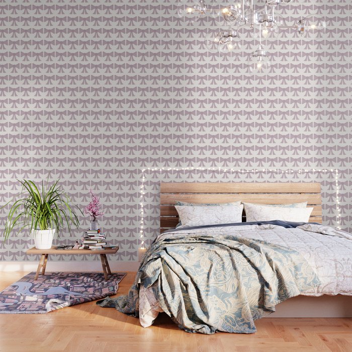 Vintage Bows IX Lavender Purple Wallpaper Gallery Image 3
