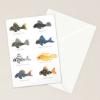 Pleco! - white Stationery Card Gallery Image 2