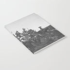 Oglala War Party Native American Oglala tribe in full headdress black and white photograph Notebook Gallery Image 2