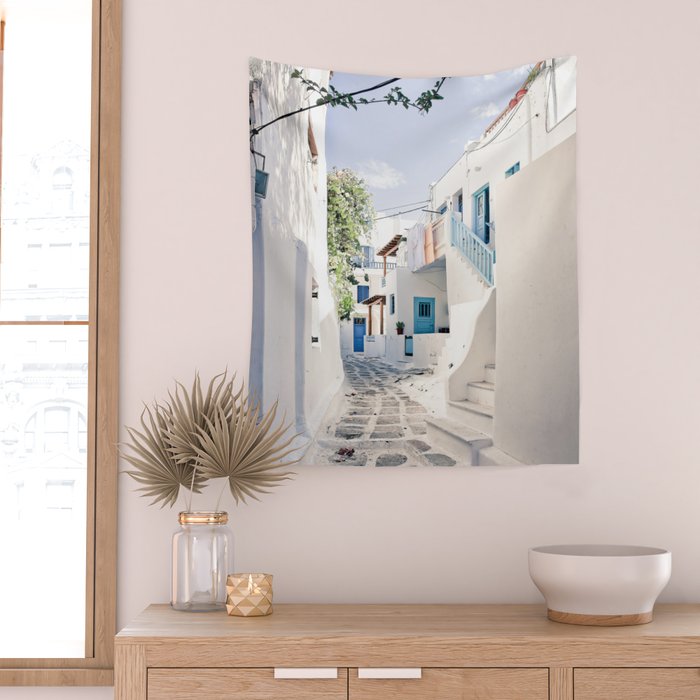 Mykonos Greece Wall Tapestry Gallery Image 2
