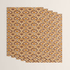70s mod fabric repeat, orange and browns Wrapping Paper Gallery Image 3