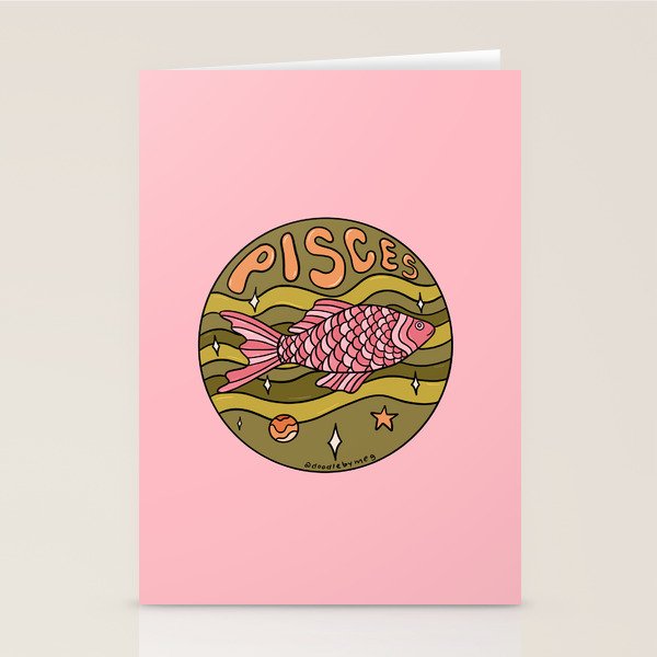 2020 Pisces Stationery Card Gallery Image 1