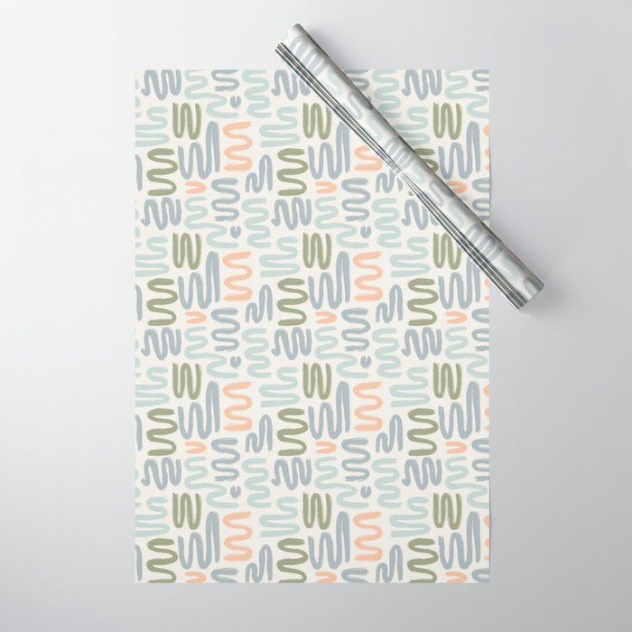 Coastal Squiggles Wrapping Paper Gallery Image 1