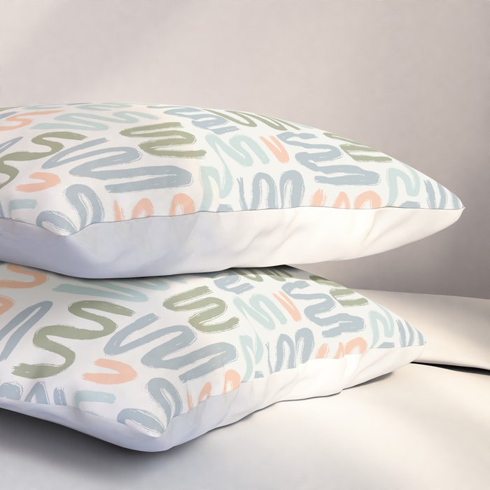 Coastal Squiggles Pillow Sham Gallery Image 3