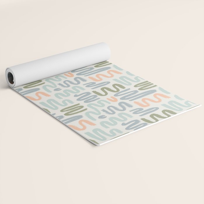 Coastal Squiggles Yoga Mat Gallery Image 2