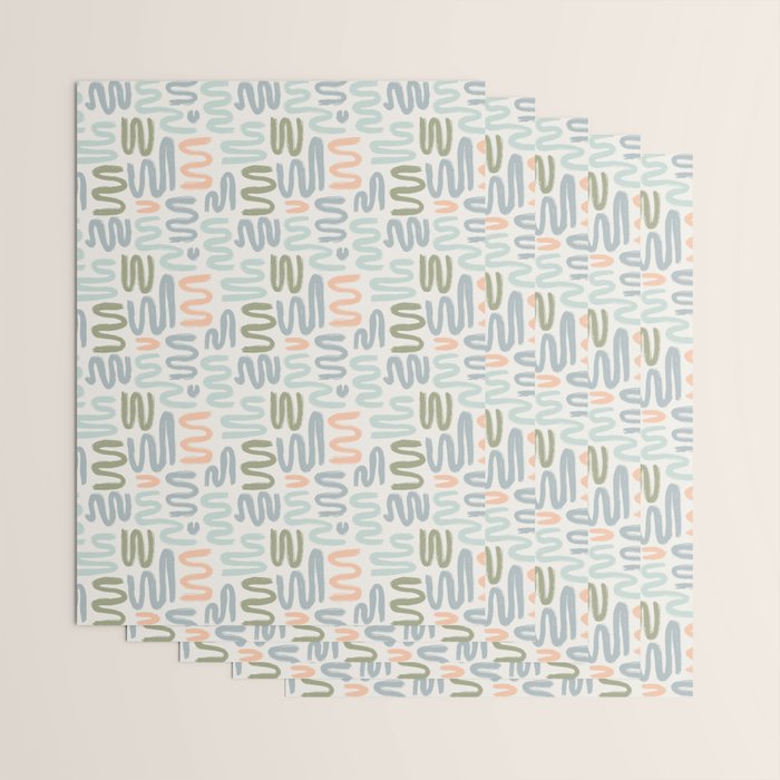 Coastal Squiggles Wrapping Paper Gallery Image 3